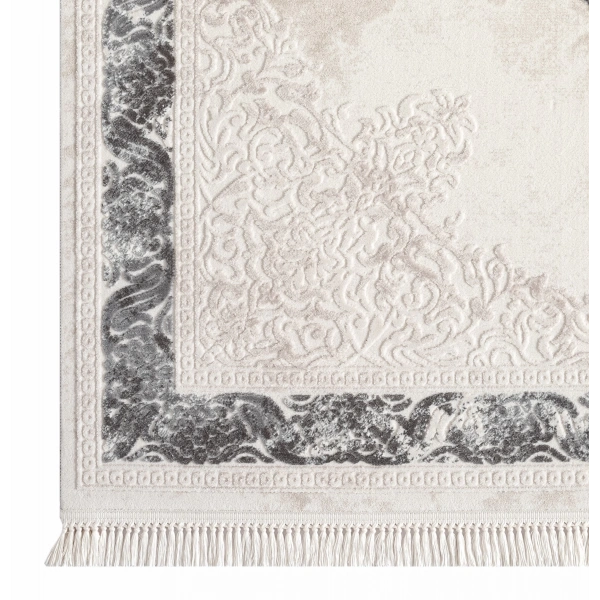 Seyran Avangard Koleksiyonu %100 Akrilik Kalın Sık Dokuma Halı 2037 Gri