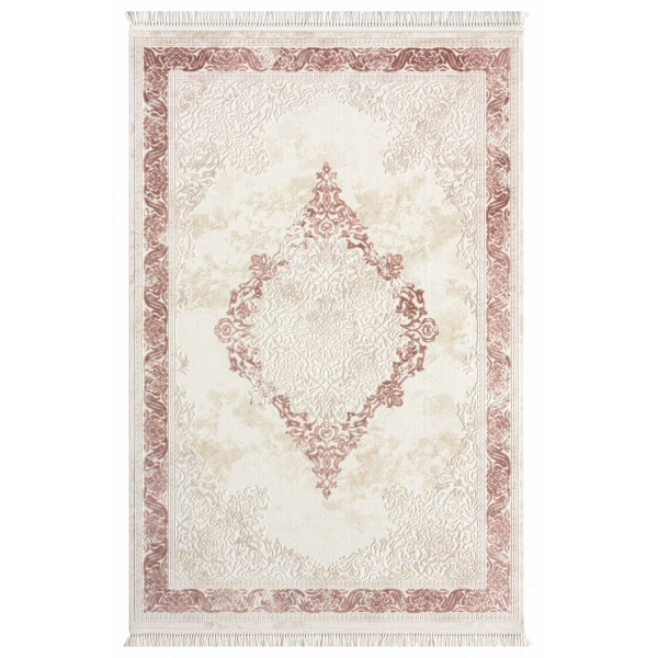 Seyran Avangard Koleksiyonu %100 Akrilik Kalın Sık Dokuma Halı 2037 Pudra