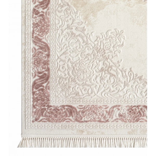 Seyran Avangard Koleksiyonu %100 Akrilik Kalın Sık Dokuma Halı 2037 Pudra