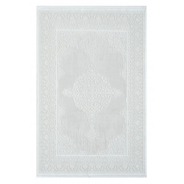 Seyran Grad Koleksiyonu Akrilik Dokuma Halı 3203 Beyaz