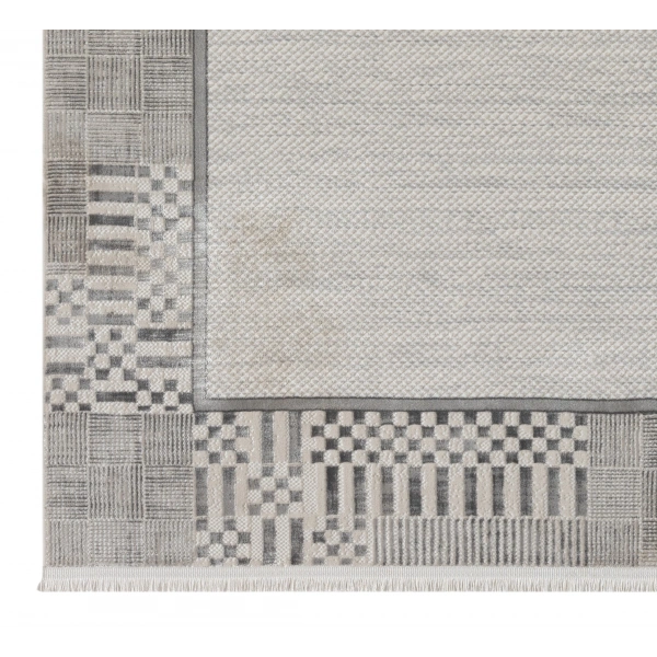 Seyran Gustoo Koleksiyonu Tozumaz Kolay Temizlenir Halı 904 Gri