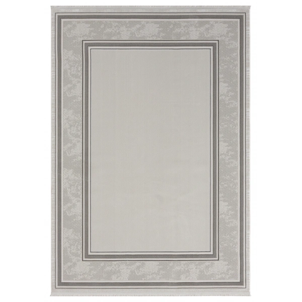 Seyran Gustoo Koleksiyonu Tozumaz Kolay Temizlenir Halı 905 Gri