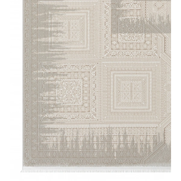 Seyran Gustoo Koleksiyonu Tozumaz Kolay Temizlenir Halı 907 Bej