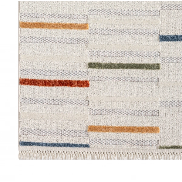 Seyran İbiza Koleksiyonu İskandinav Dekoratif Halı 152 Multi