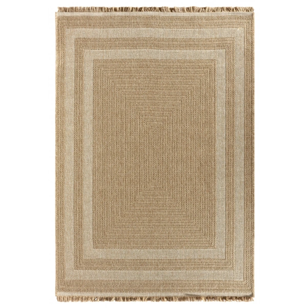 Seyran İndia Koleksiyonu Jüt Dokuma Natural Halı 668 Beyaz