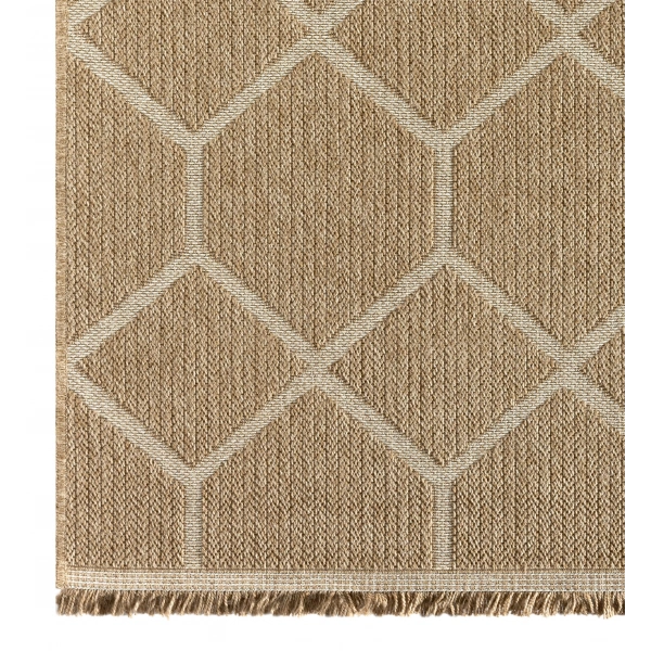 Seyran İndia Koleksiyonu Jüt Dokuma Natural Halı 669 Beyaz