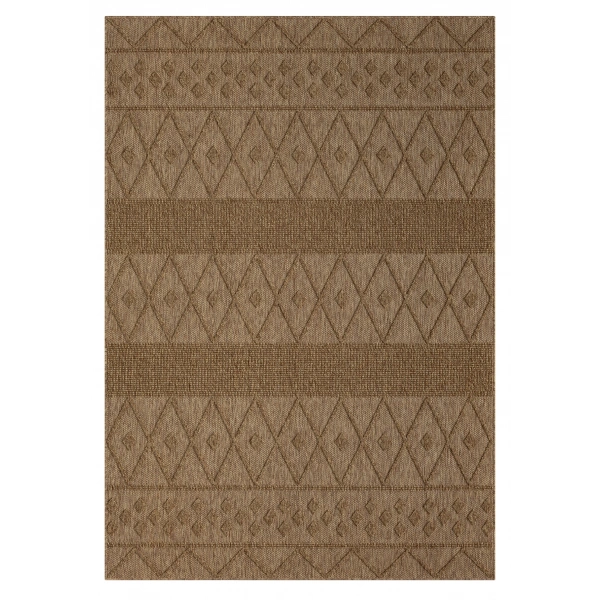 Seyran Loopy Koleksiyonu Jüt Taban  Dekoratif Halı 620 Kahve
