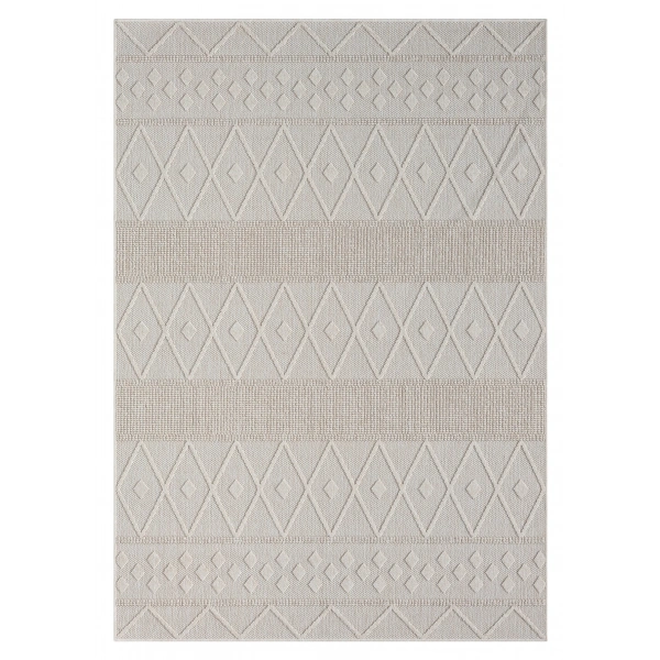 Seyran Loopy Koleksiyonu Jüt Taban  Dekoratif Halı 620 Krem