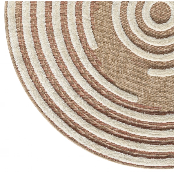 Seyran Marakeş Koleksiyonu Hav Toz Vermez Etnik Halı 673 Taba