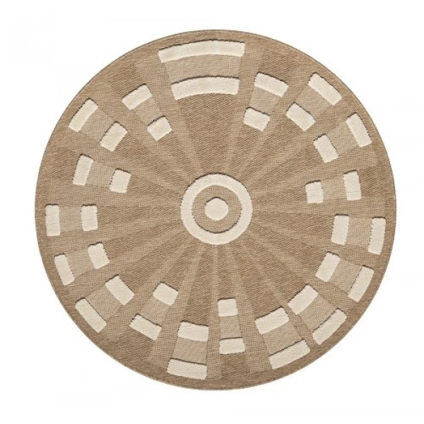 Seyran Marakeş Koleksiyonu Hav Toz Vermez Etnik Halı 677 Taba