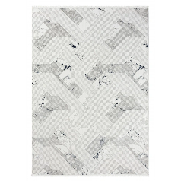 Seyran Mısra Koleksiyonu Modern Desenli Halı 5002 Mavi