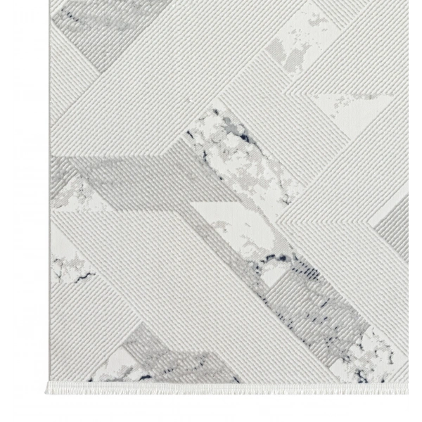 Seyran Mısra Koleksiyonu Modern Desenli Halı 5002 Mavi