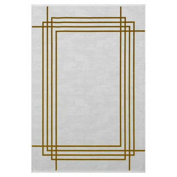 Seyran Mısra Koleksiyonu Modern Desenli Halı 5003 Gold