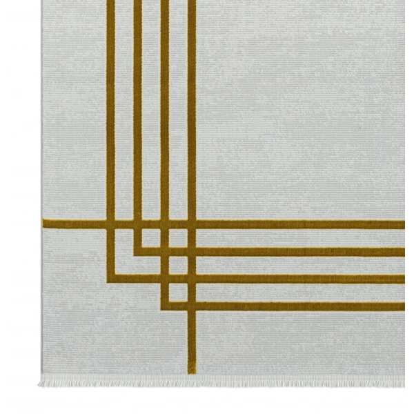 Seyran Mısra Koleksiyonu Modern Desenli Halı 5003 Gold