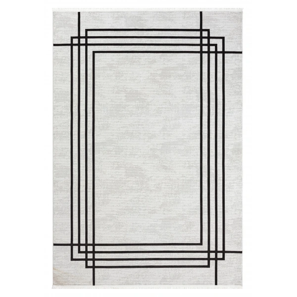 Seyran Mısra Koleksiyonu Modern Desenli Halı 5003 Kahve