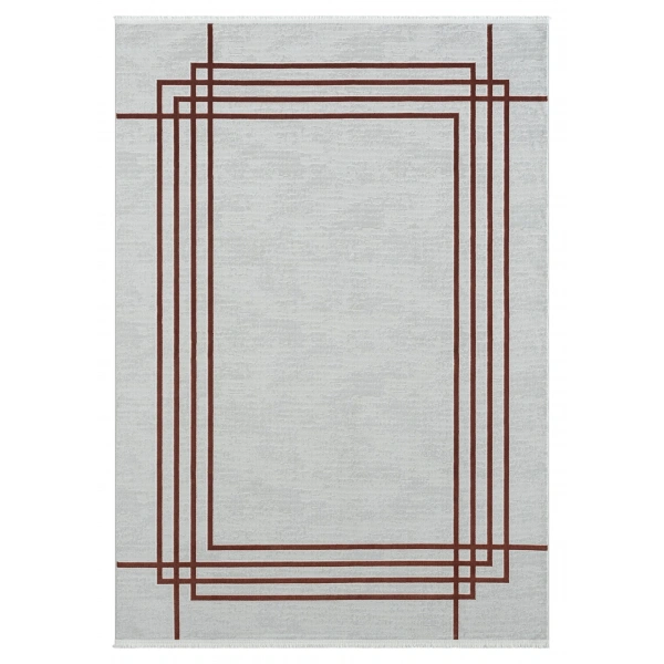 Seyran Mısra Koleksiyonu Modern Desenli Halı 5003 Terra