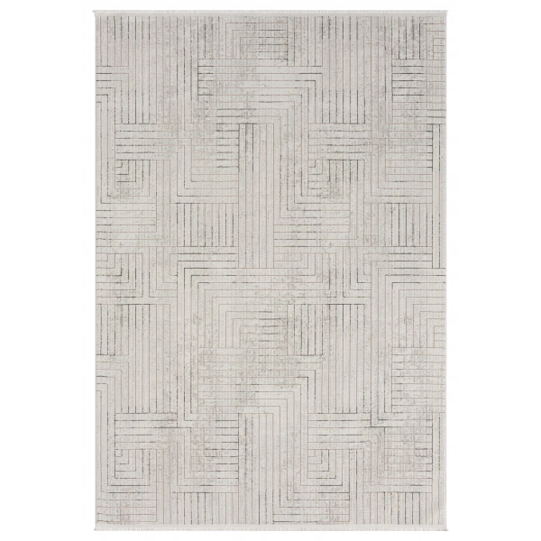 Seyran Mısra Koleksiyonu Modern Desenli Halı 5004 Kahve