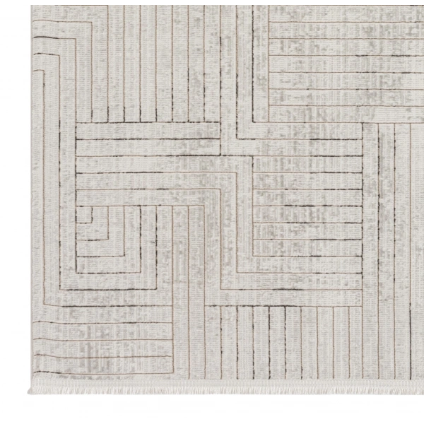 Seyran Mısra Koleksiyonu Modern Desenli Halı 5004 Kahve