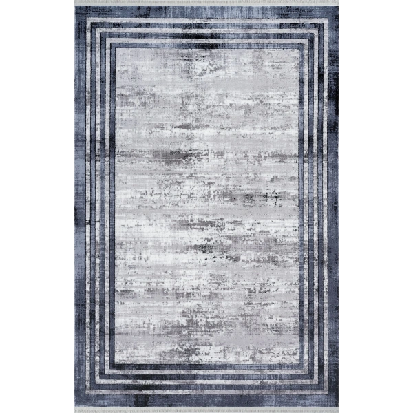 Seyran Roma Koleksiyonu Akrilik Dokuma Halı 417 Gri Mavi