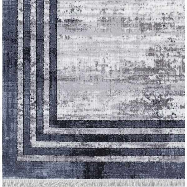 Seyran Roma Koleksiyonu Akrilik Dokuma Halı 417 Gri Mavi