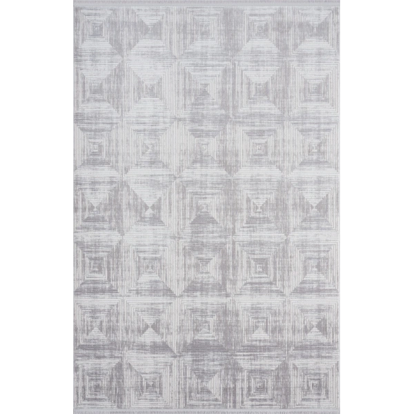 Seyran Roma Koleksiyonu Akrilik Dokuma Halı 422 Gri