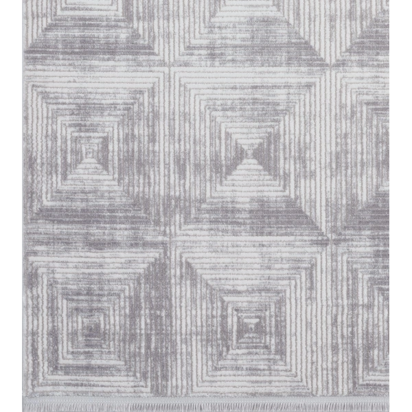 Seyran Roma Koleksiyonu Akrilik Dokuma Halı 422 Gri