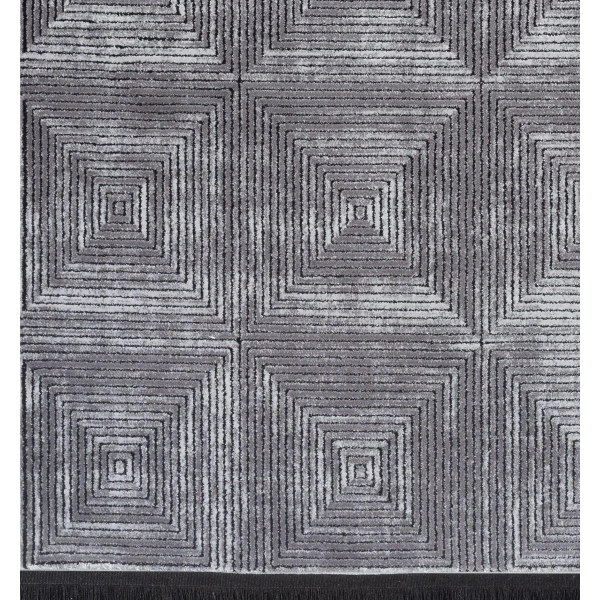 Seyran Roma Koleksiyonu Akrilik Dokuma Halı 423 Antrasit