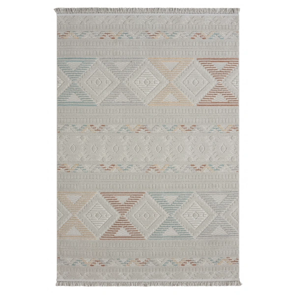 Seyran Rubby Koleksiyonu Sisal Dekoratif Halı 1551 Multi Gri