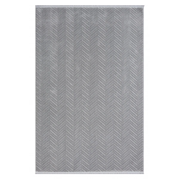 Seyran Stella Koleksiyonu Yumuşak Dokulu Halı 0201 Gri