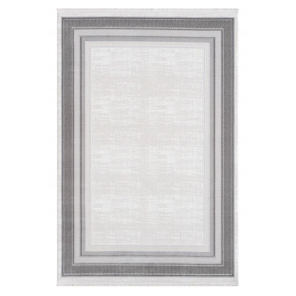 Seyran Zen Koleksiyonu Akrilik Dokuma Halı 7002 Antrasit