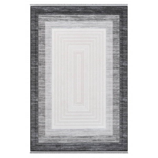 Seyran Zen Koleksiyonu Akrilik Dokuma Halı 7004 Gri