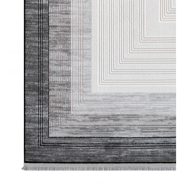 Seyran Zen Koleksiyonu Akrilik Dokuma Halı 7004 Gri