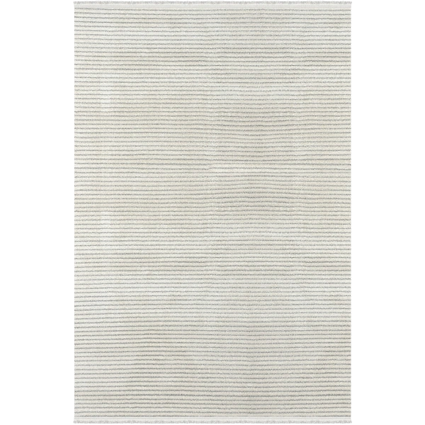 Soft  Koleksiyonu Modern Saçaklı Halı 8302 Gri