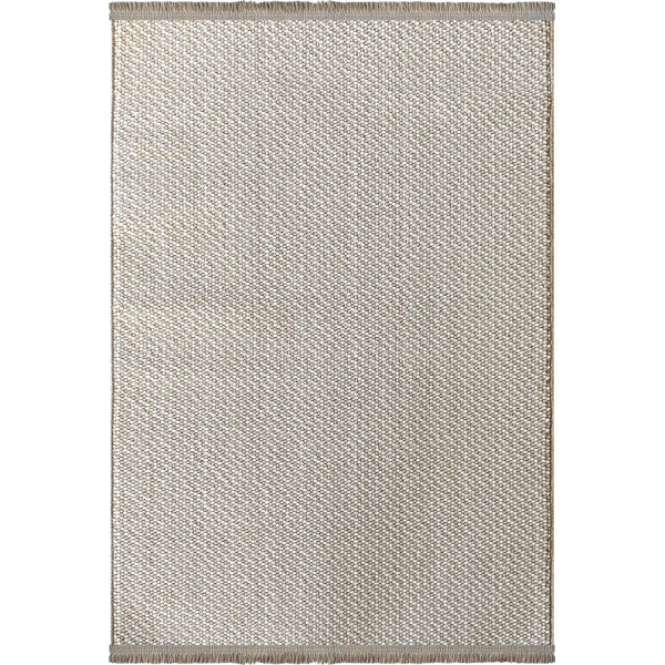 Tual Koleksiyonu Modern Saçaklı Halı 8401 Bej