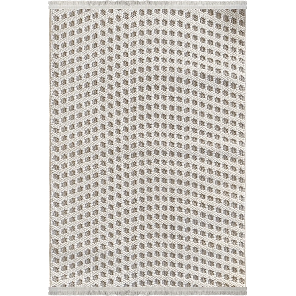 Tual Koleksiyonu Modern Saçaklı Halı 8406 Gri