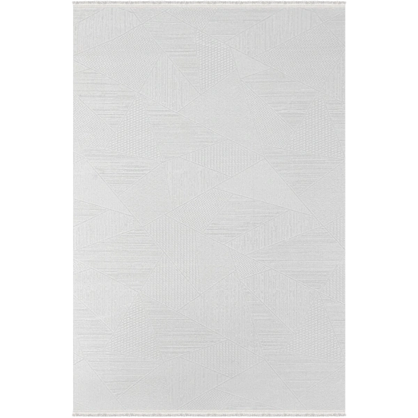 Vesta Koleksiyonu Akrilik Dokuma Saçaklı Halı 3757 Krem