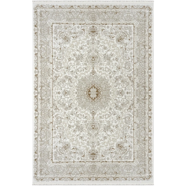 Viola Koleksiyonu Akrilik Dokuma Saçaklı Halı 3401 Gold