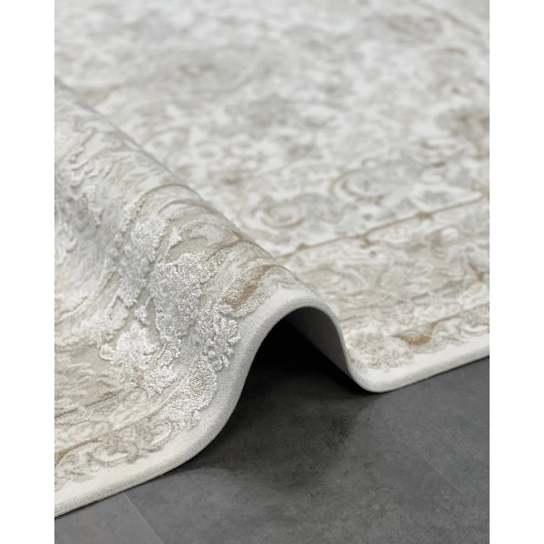 Viola Koleksiyonu Akrilik Dokuma Saçaklı Halı 3401 Gold