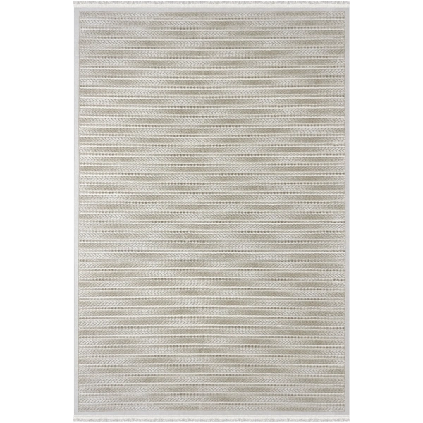 Viola Koleksiyonu Akrilik Dokuma Saçaklı Halı 3406 Bej