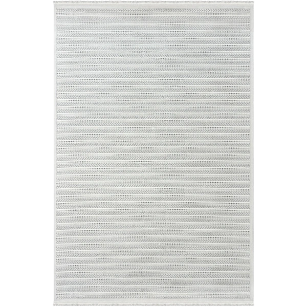 Viola Koleksiyonu Akrilik Dokuma Saçaklı Halı 3407 Gri