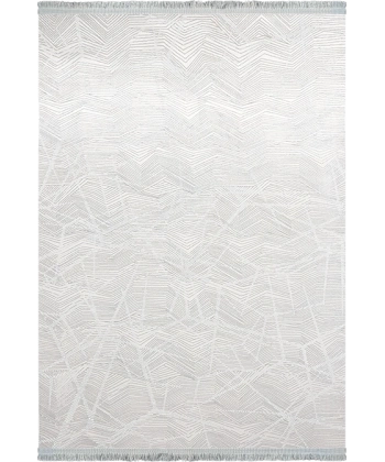 Diamond Koleksiyonu Sık Dokuma Saçaklı Halı 8506 Gri