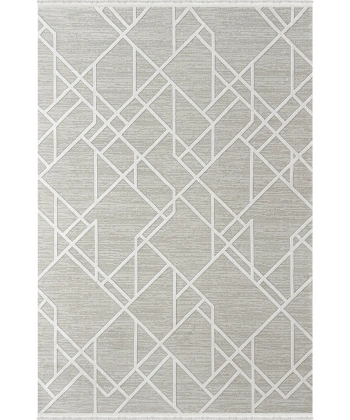 Dior Koleksiyonu Akrilik Dokuma Saçaklı Halı 4251 Gri