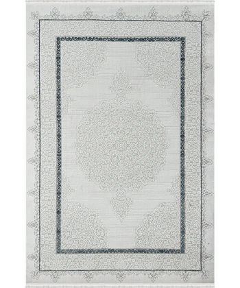 Dior Koleksiyonu Akrilik Dokuma Saçaklı Halı 4259 Mavi