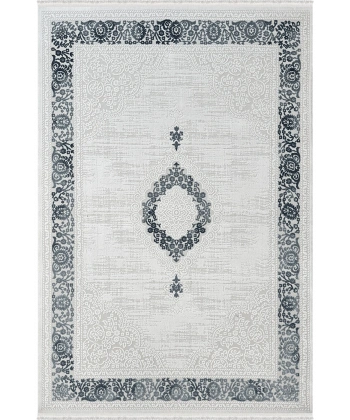 Dior Koleksiyonu Akrilik Dokuma Saçaklı Halı 4260 Mavi