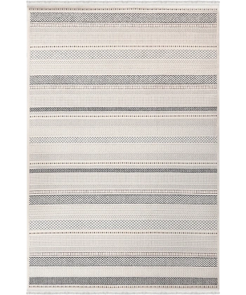 Lavina Koleksiyonu Dekoratif Modern Saçaklı Halı 8602 Multi