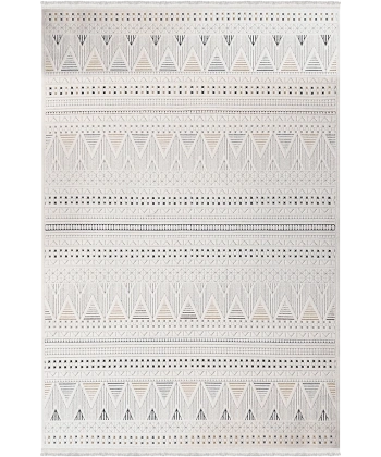 Lavina Koleksiyonu Dekoratif Modern Saçaklı Halı 8603 Multi