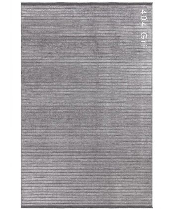 Luxess Cool Koleksiyonu Pamuklu Klim Dokuma Dekoratif Halı 404 Gri