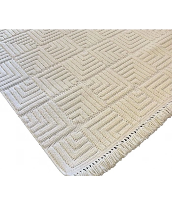 Luxess Dizayn Koleksiyonu Dekoratif Saçaklı Halı 1062 Krem