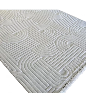 Luxess Dizayn Koleksiyonu Dekoratif Saçaklı Halı 1090 Krem