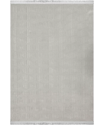Merit  Koleksiyonu Modern Saçaklı Halı 2757 Gri